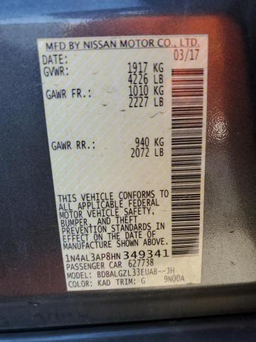 2017 NISSAN ALTIMA 2.5 #3285091395