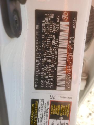 2012 TOYOTA CAMRY BASE - 4T1BF1FK8CU525743