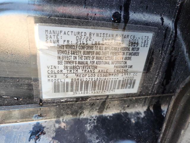 2022 NISSAN SENTRA SV 3N1AB8CV1NY247094