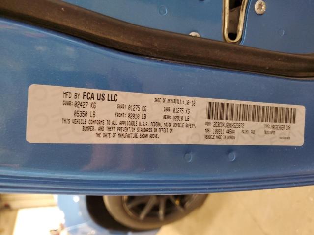 2019 DODGE CHARGER SX 2C3CDXJG9KH523672