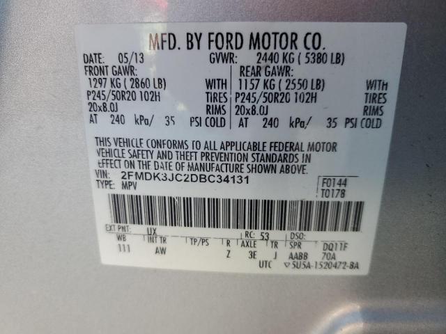 2013 FORD EDGE SEL - 2FMDK3JC2DBC34131