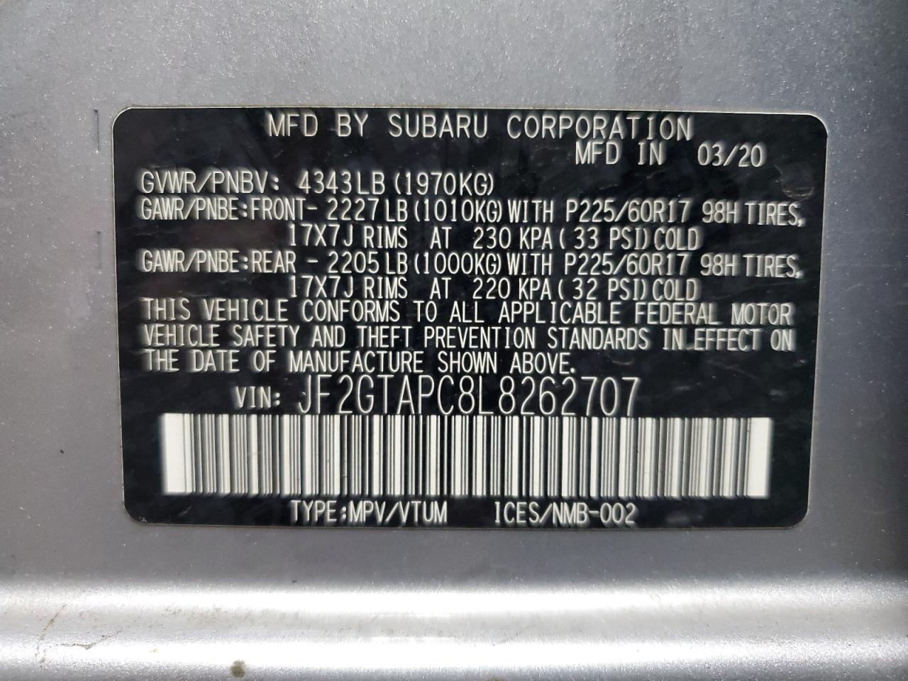 SUBARU CROSSTREK PREMIUM