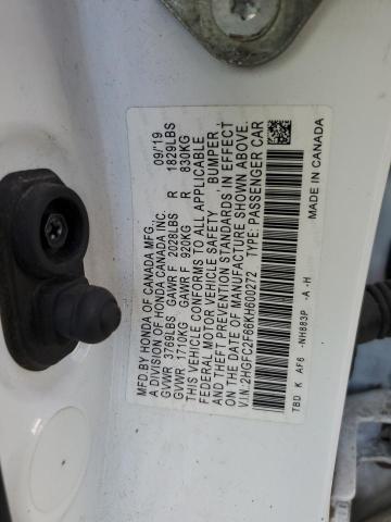 2019 HONDA CIVIC LX #3297218381