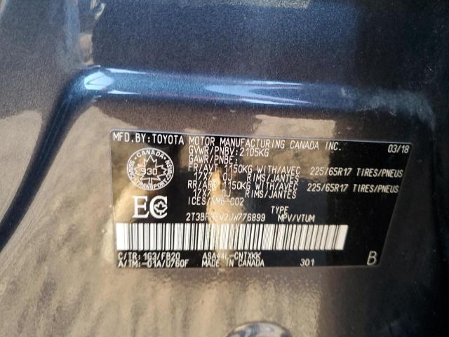 2018 TOYOTA RAV4 LE 2T3BFREV2JW776899