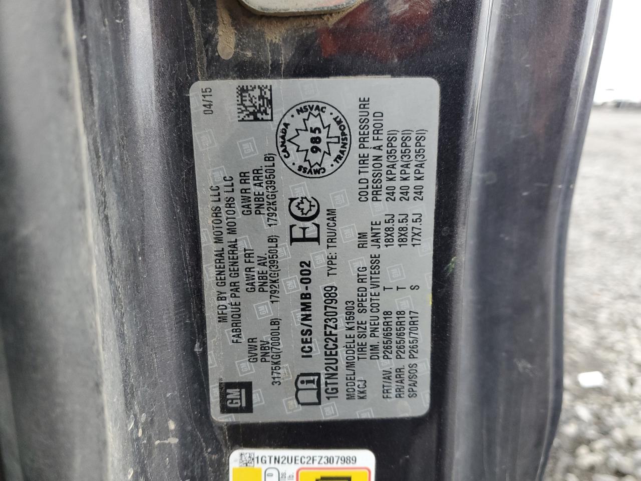 GMC SIERRA 1500 K1500 SLE