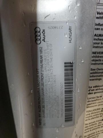 2012 AUDI TT PREMIUM - TRUSFAFKXC1002607