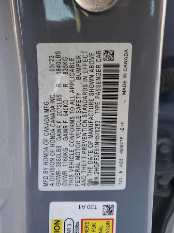 2022 HONDA CIVIC SPORT #3309649959