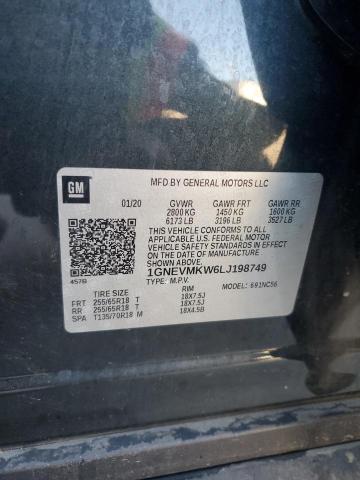 2020 CHEVROLET TRAVERSE L - 1GNEVMKW6LJ198749