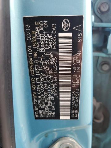 2013 TOYOTA PRIUS C - JTDKDTB36D1035955