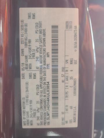 2019 LINCOLN MKC BLACK 5LMTJ4DH4KUL03854