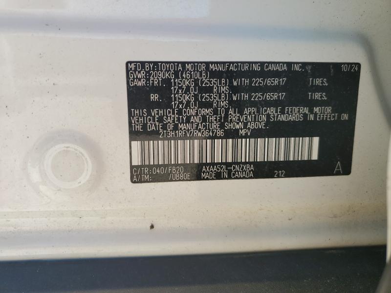 2024 TOYOTA RAV4 LE - 2T3H1RFV7RW364786