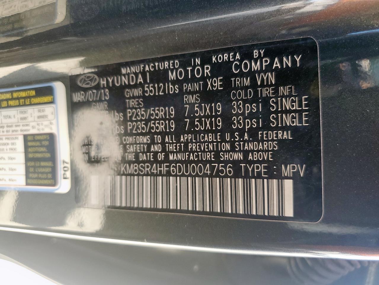 HYUNDAI SANTA FE LIMITED