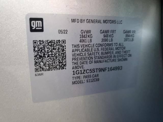 2022 CHEVROLET MALIBU LS - 1G1ZC5ST9NF164993