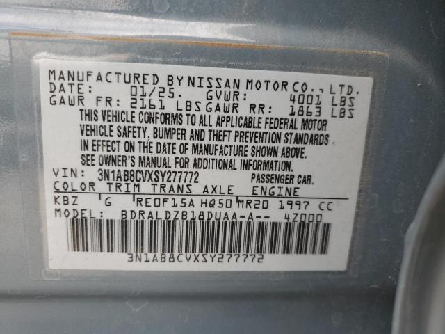 2025 NISSAN SENTRA SV - 3N1AB8CVXSY277772