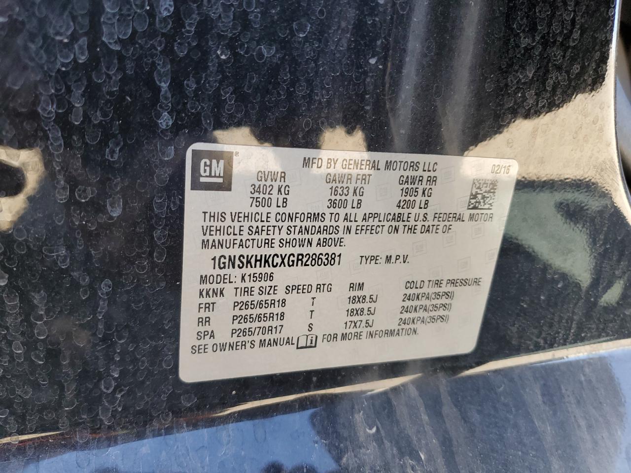 CHEVROLET SUBURBAN K1500 LT