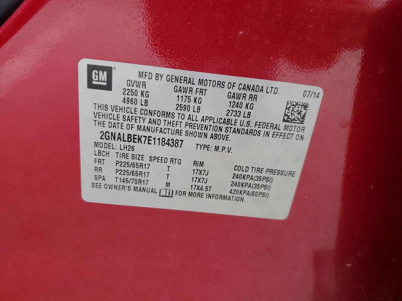 CHEVROLET EQUINOX LT