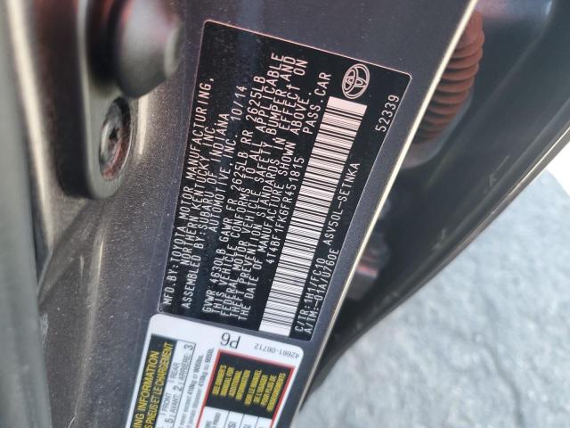 2015 TOYOTA CAMRY LE 4T4BF1FK6FR451815