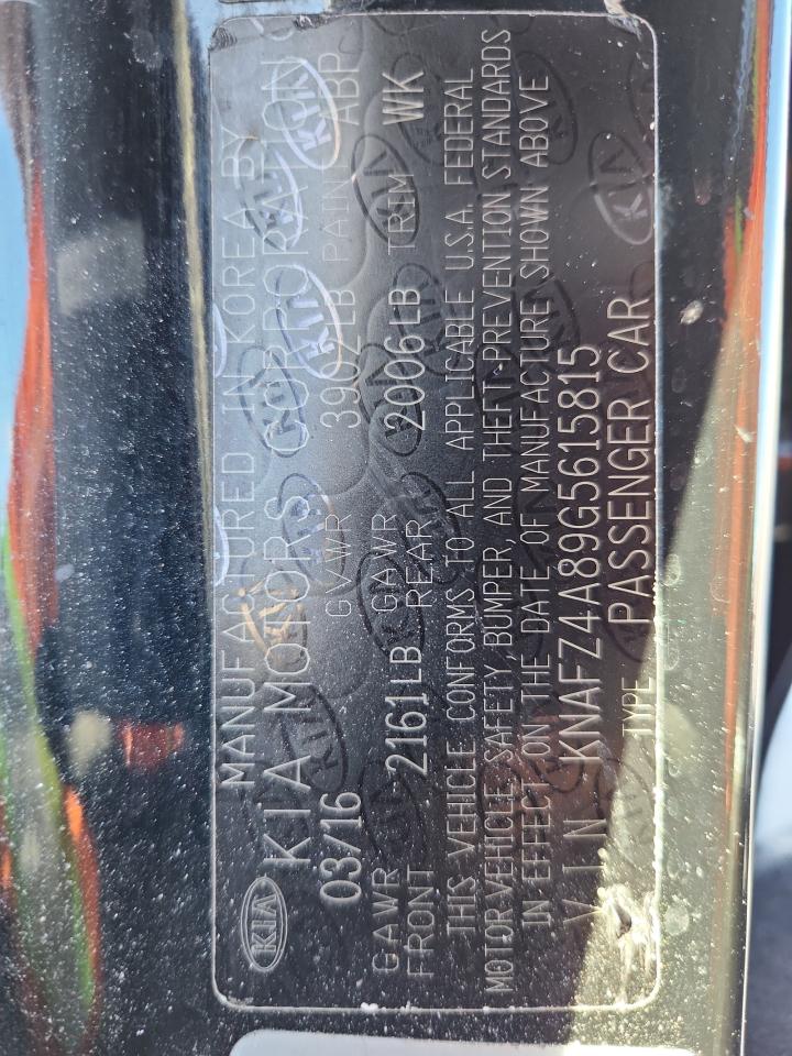 Lot #3309337964 2016 KIA FORTE EX