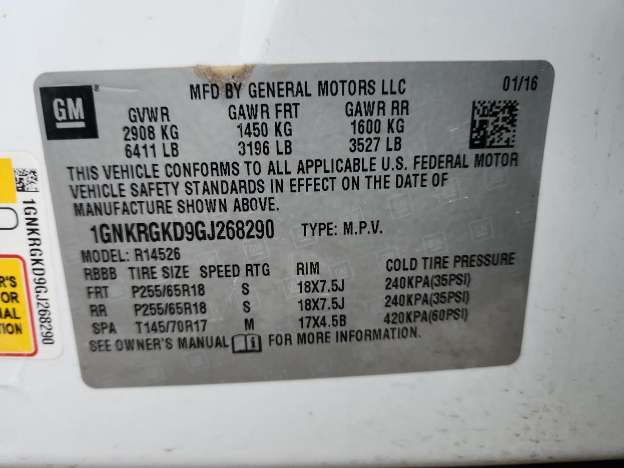 CHEVROLET TRAVERSE LT