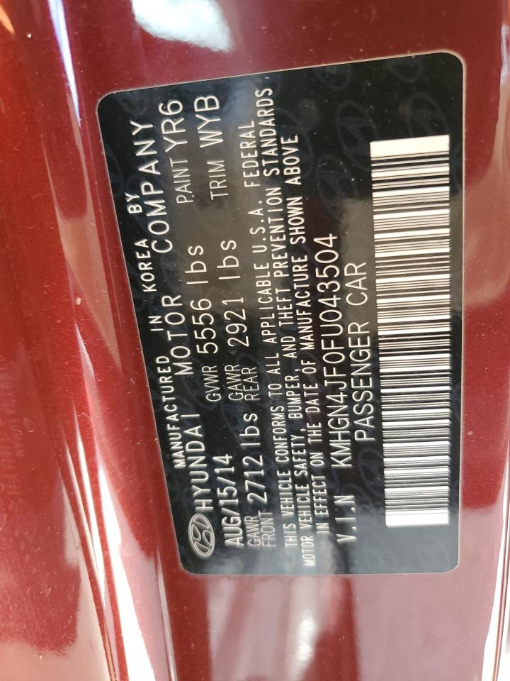 HYUNDAI GENESIS 5.0L