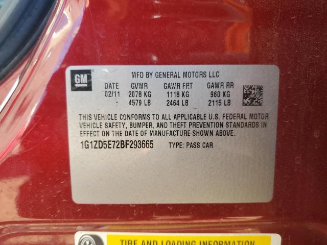 2011 CHEVROLET MALIBU 2LT - 1G1ZD5E72BF293665