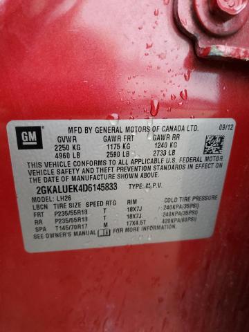 2013 GMC TERRAIN SL - 2GKALUEK4D6145833