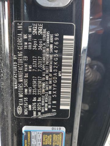 2019 KIA SORENTO L - 5XYPGDA32KG547696