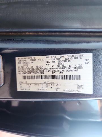 2018 FORD ESCAPE S - 1FMCU0F77JUB52983