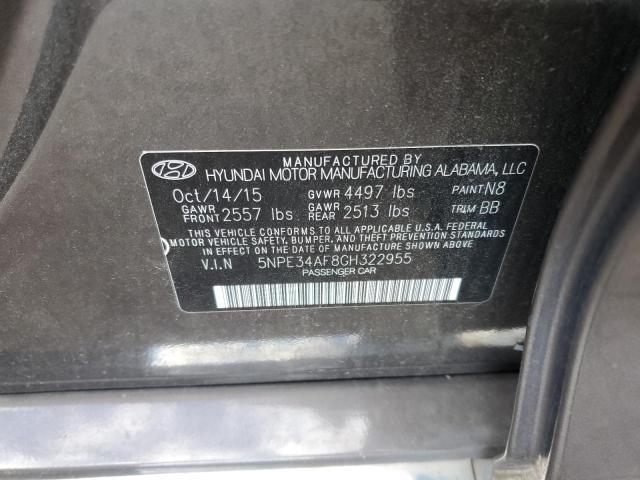 2016 HYUNDAI SONATA SPO #3286683312