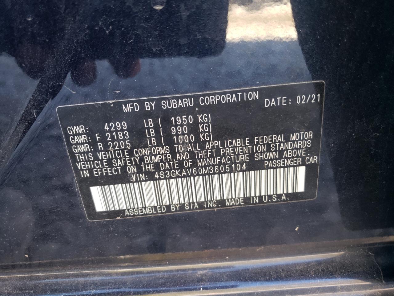 SUBARU IMPREZA PREMIUM