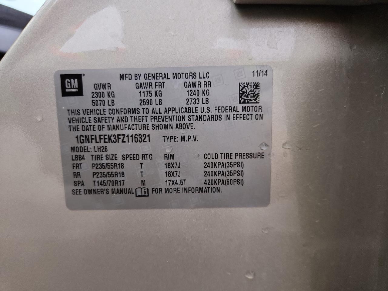 CHEVROLET EQUINOX LT