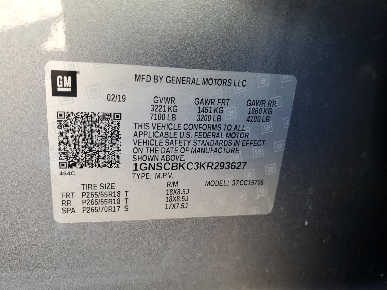 CHEVROLET TAHOE C1500 LT