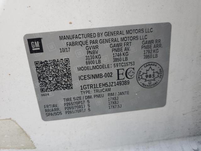 2018 GMC SIERRA C15 - 1GTR1LEH5JZ149389