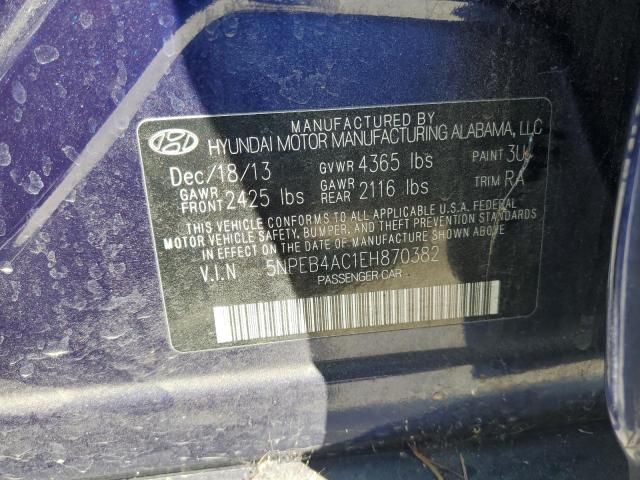 2014 HYUNDAI SONATA GLS - 5NPEB4AC1EH870382