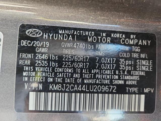 2020 HYUNDAI TUCSON SE - KM8J2CA44LU209672