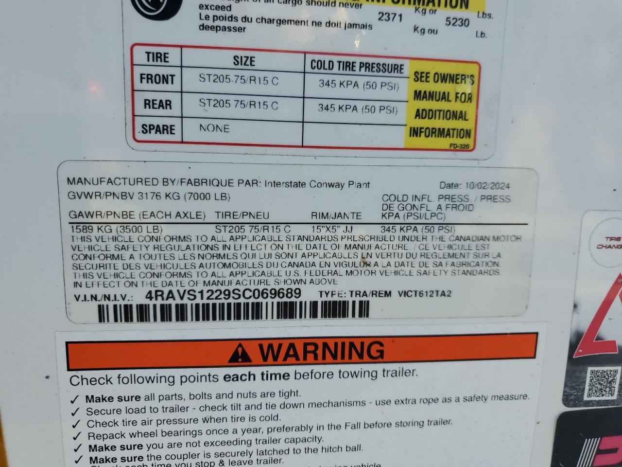 Lot #3281478987 2025 INTERSTATE UNKNOWN