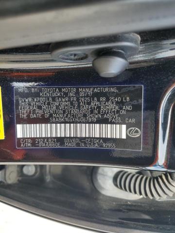 2017 LEXUS ES 350 - 58ABK1GGXHU067919