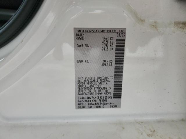 2025 NISSAN ALTIMA SV 1N4BL4DV7SN385095