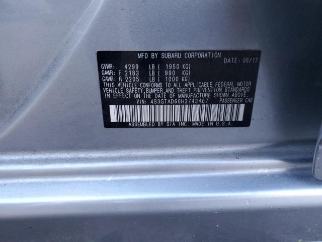 2017 SUBARU IMPREZA PR 4S3GTAD60H3743407