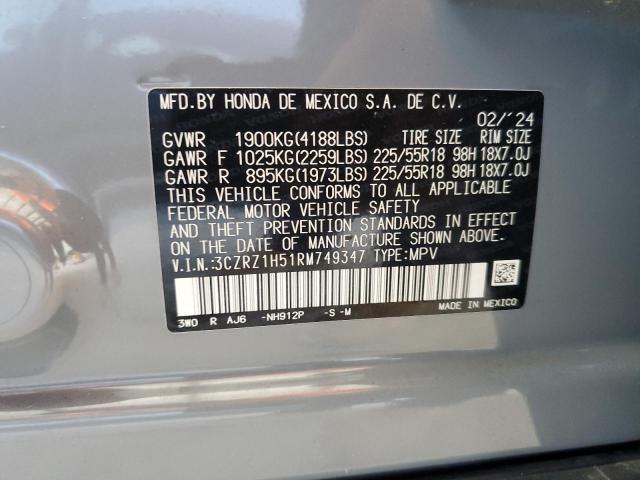 2024 HONDA HR-V SPORT #3303810456
