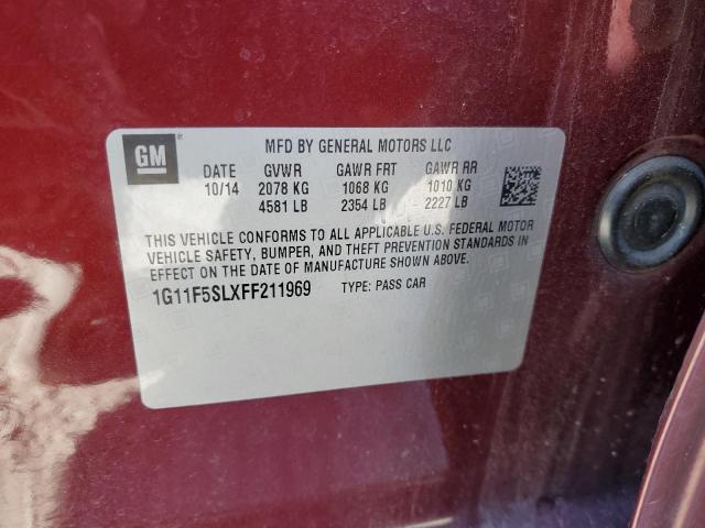 2015 CHEVROLET MALIBU LTZ 1G11F5SLXFF211969