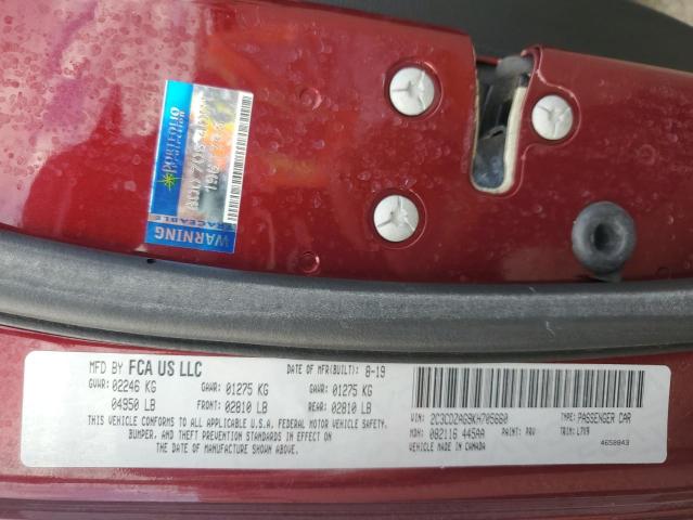 2019 DODGE CHALLENGER - 2C3CDZAG9KH705660