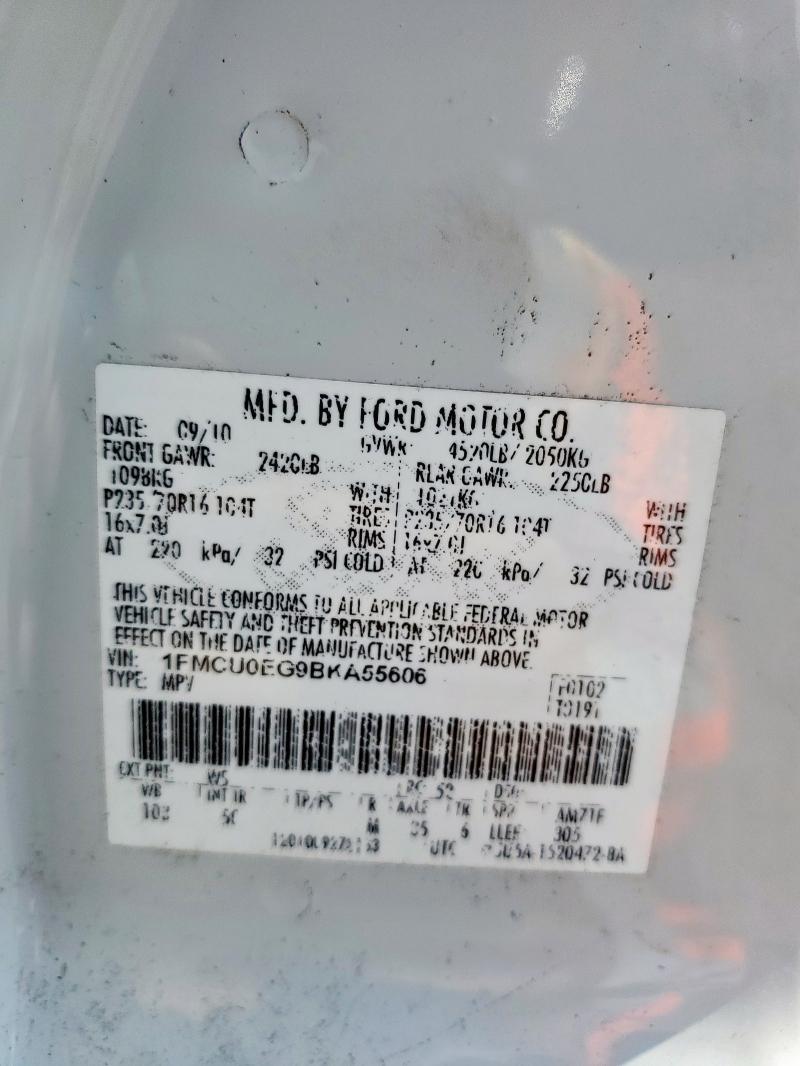 2011 FORD ESCAPE LIM - 1FMCU0EG9BKA55606