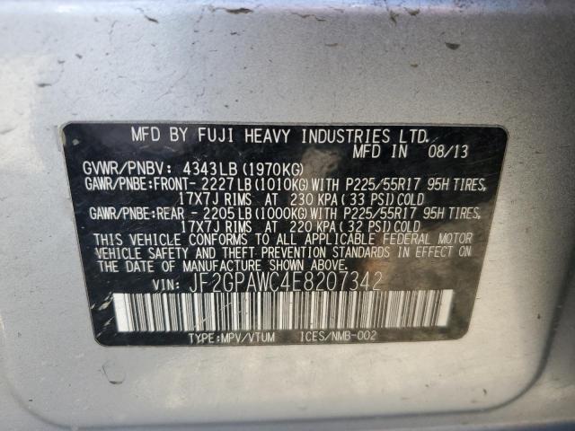 2014 SUBARU XV CROSSTR #3290488491