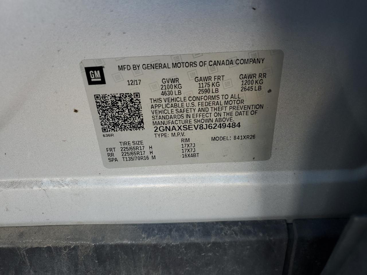 CHEVROLET EQUINOX LT