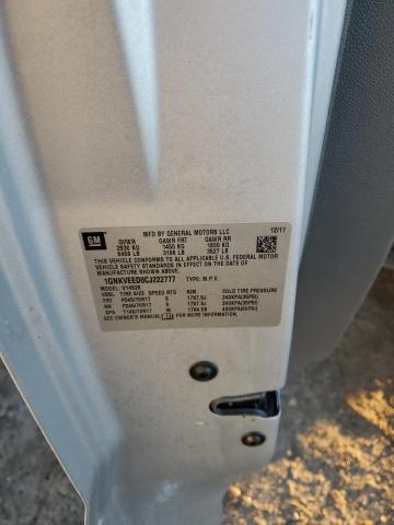 2012 CHEVROLET TRAVERSE L #3296325407