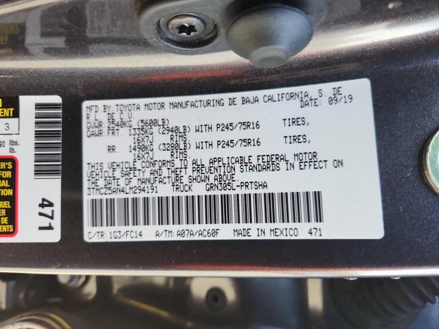 2020 TOYOTA TACOMA DOU #3284381081
