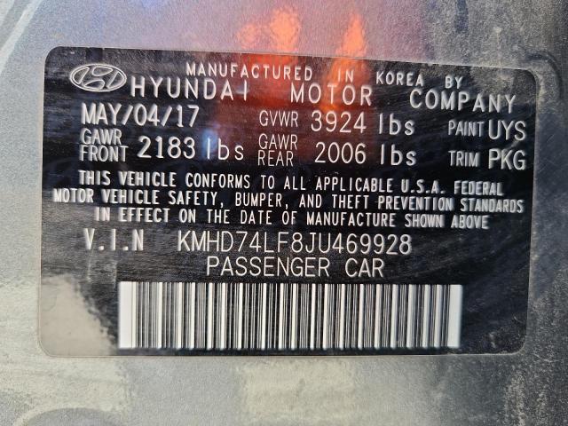 2018 HYUNDAI ELANTRA SE - KMHD74LF8JU469928