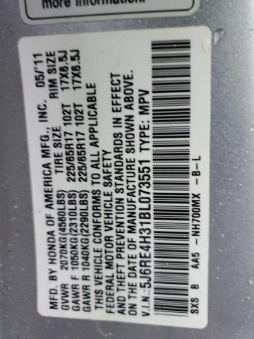 2011 HONDA CR-V LX #3303804422