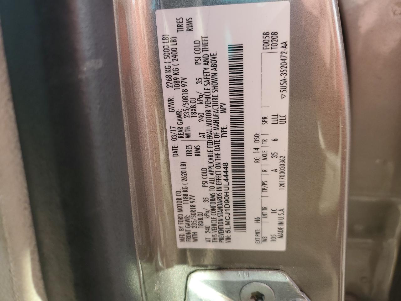 LINCOLN MKC PREMIERE